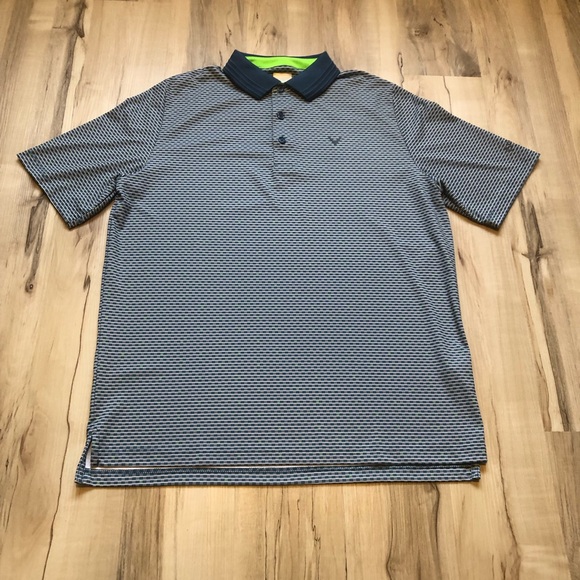 Callaway Other - Callaway Blue and Gray Patterned Polo Shirt - Opti-Dri